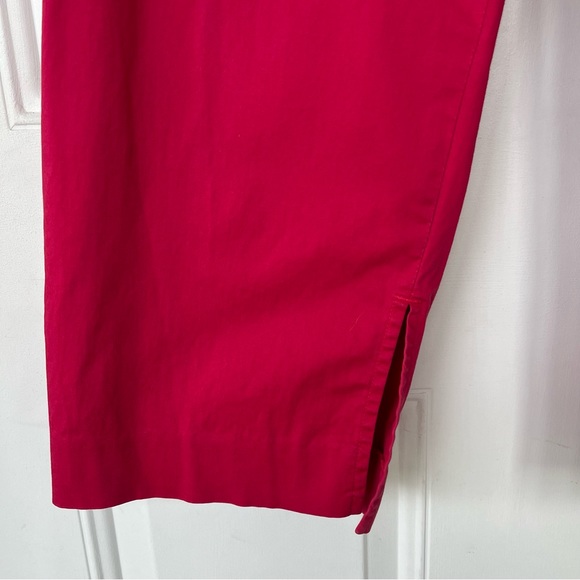 •Banana Republic• Harrison Fit Raspberry Stretch Capri Pants - Size 10 - Picture 3 of 7